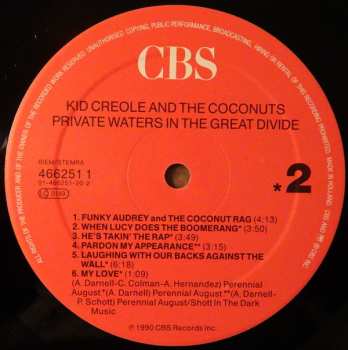 LP Kid Creole And The Coconuts: Private Waters In The Great Divide 189621