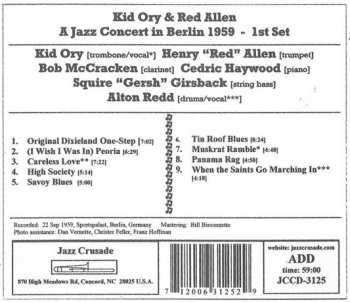CD Kid Ory: A Jazz Concert In Berlin 1959 – 1st Set 94123