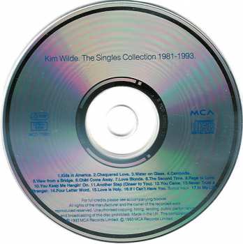 CD Kim Wilde: The Singles Collection 1981-1993. 32749