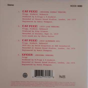 CD King Crimson: Cat Food / Groon 6528