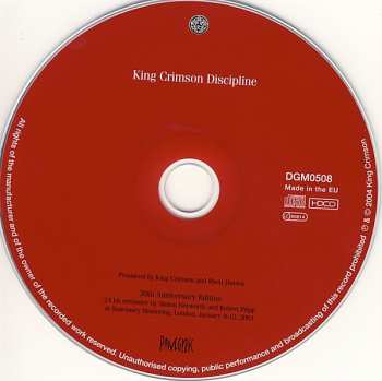 CD King Crimson: Discipline 9829