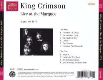 2CD King Crimson: Live At The Marquee (August 10, 1971) 21000