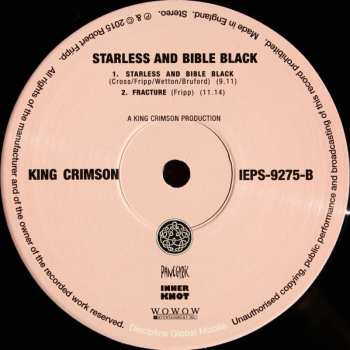 LP King Crimson: Starless And Bible Black 400389