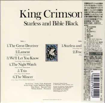 CD King Crimson: Starless And Bible Black LTD