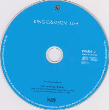 CD King Crimson: USA 38325
