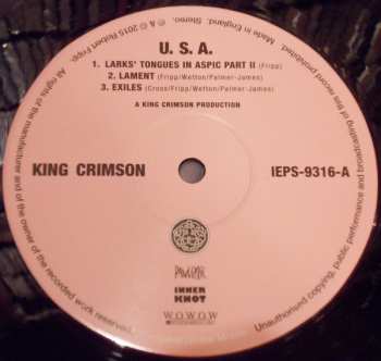 LP King Crimson: USA 430561