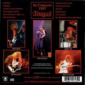 CD King Diamond: In Concert 1987 Abigail DIGI 17553