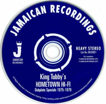 CD King Tubby: Hometown Hi-Fi (Dubplate Specials 1975-1979) 514384