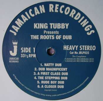 LP King Tubby: Presents The Roots Of Dub 354822