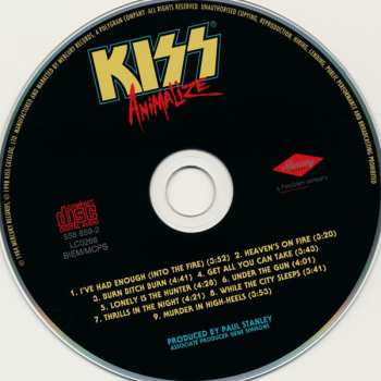 CD Kiss: Animalize 46171