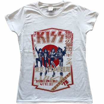 Merch Kiss: Dámské Tričko Destroyer Tour '78  XS