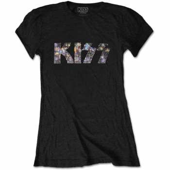 Merch Kiss: Dámské Tričko Logo Kiss L