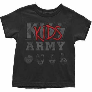 Merch Kiss: Dětské Toddler Tričko Army  18 měsíců