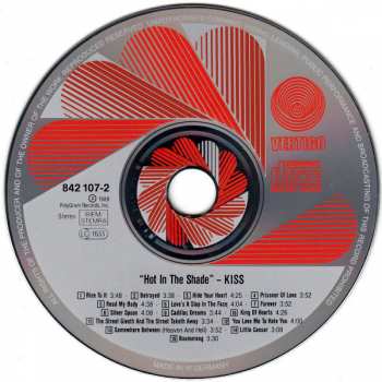 CD Kiss: Hot In The Shade 16550