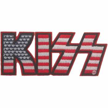 Merch Kiss: Nášivka American Flag Logo Kiss