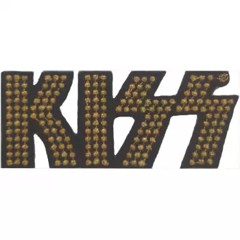 Nášivka Gold Studded Logo Kiss