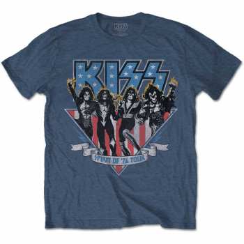Merch Kiss: Kiss Unisex T-shirt: Americana (back Print) (small) S