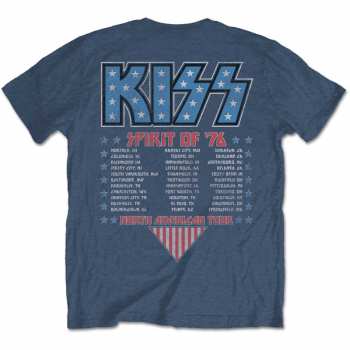Merch Kiss: Kiss Unisex T-shirt: Americana (back Print) (large) L