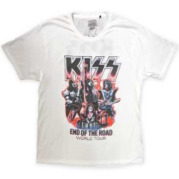 Merch Kiss: Kiss Unisex T-shirt: End Of The Road Band Playing (back Print) (xx-large) XXL