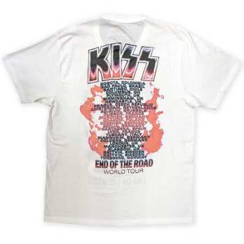 Merch Kiss: Kiss Unisex T-shirt: End Of The Road Band Playing (back Print) (x-large) XL
