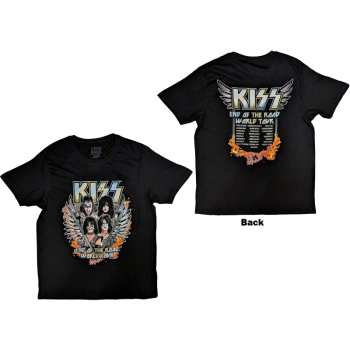 Merch Kiss: Kiss Unisex T-shirt: End Of The Road Wings (back Print) (small) S