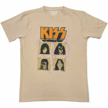 Merch Kiss: Kiss Unisex T-shirt: Lightning Photo (x-large) XL