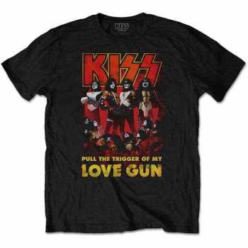 Merch Kiss: Tričko Love Gun Glow  L