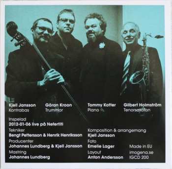 CD Kjell Jansson Quartet: At Nefertiti Again 146187