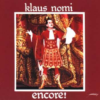 Album Klaus Nomi: Encore ...