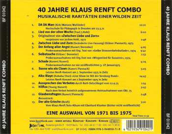 CD Klaus Renft Combo: 40 Jahre Klaus Renft Combo - Musikalische Dokumente Einer Wilden Zeit 481078