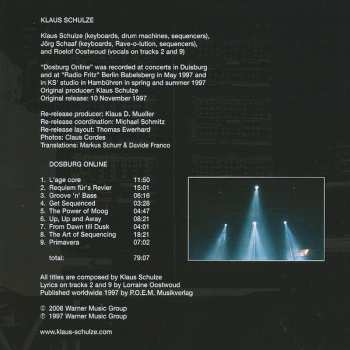 CD Klaus Schulze: Dosburg Online 105100