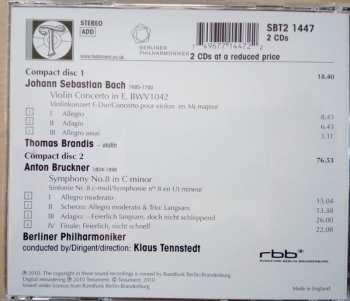 2CD Klaus Tennstedt: Testament / Bach - Violin Concerto In E, BWV1042 / Bruckner - Symphony No.8 In C Minor 473647