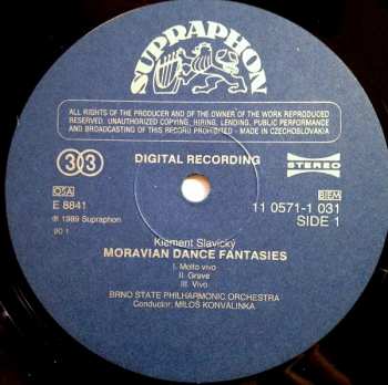 LP Klement Slavický: Moravian Dance Fantasies / King Lávra 278640