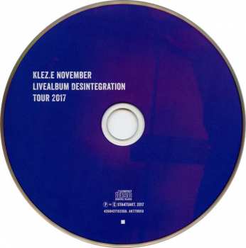 2CD Klez.e: November (Livealbum Desintegration Tour 2017) LTD 106907