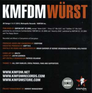 CD KMFDM: Würst 99827