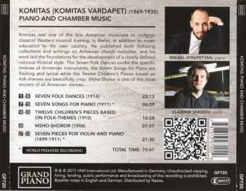 CD Komitas: Piano And Chamber Music 286630