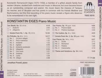CD Konstantin Eiges: Piano Music 401814