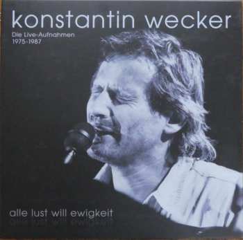 Album Konstantin Wecker: Alle Lust Will Ewigkeit - Die Live-Aufnahmen 1975-1987
