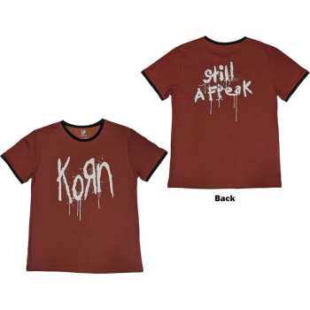 Merch Korn: Korn Unisex Ringer T-shirt: Logo (back Print) (medium) M