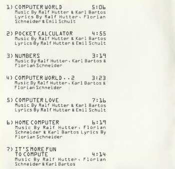 CD Kraftwerk: Computer World