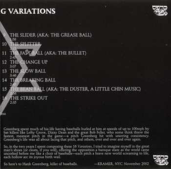 CD Kramer: The Greenberg Variations