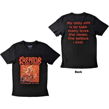 Merch Kreator: Kreator Unisex T-shirt: Pleasure To Kill (back Print) (large) L