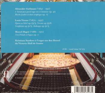 CD Kristiaan Seynhave: à L'Orgue Van Den Heuvel Du Victoria - Hall De Genève 345561