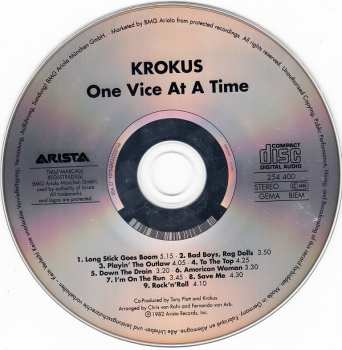 CD Krokus: One Vice At A Time 386212
