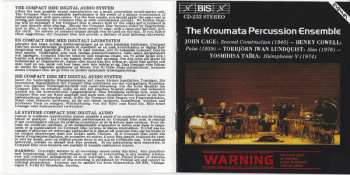 CD Kroumata Percussion Ensemble: Second Construction (1940) ─ Pulse (1939) ─ Sisu (1976) ─ Hiérophonie V (1974) 393975