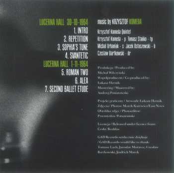 CD Komeda Quintet: Live In Praha 1964 449602