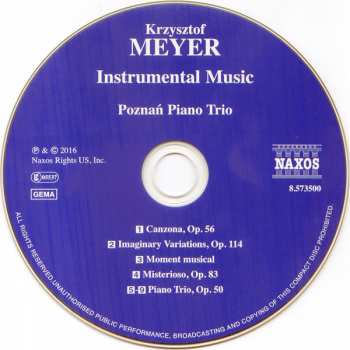 CD Krzysztof Meyer: Instrumental Music 228242