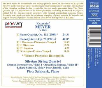 CD Krzysztof Meyer: Piano Quartet • Piano Quintet 248608