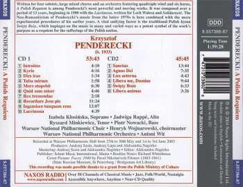 2CD Krzysztof Penderecki: A Polish Requiem 346524