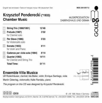 CD Krzysztof Penderecki: Chamber Music 111714